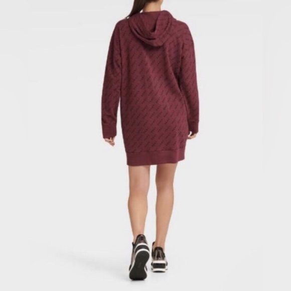 DKNY Sport Logo Hoodie Dress - Picture 2 of 7